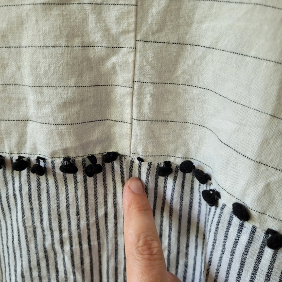 Zara Basic Tunic Top Linen Blend Size Small - Picture 9 of 11